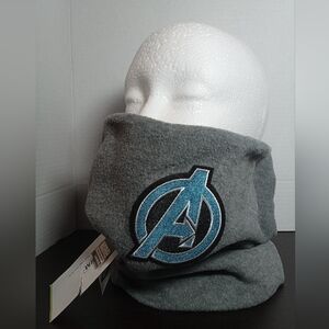 New Marvel Avengers Neck Gaiter / Wrap! Embroidered Logo. (OSFM). Gray. Unisex